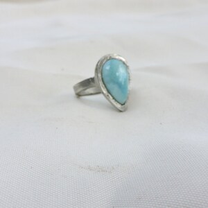 Bague en Larimar - Élégance Naturelle et Éthique
