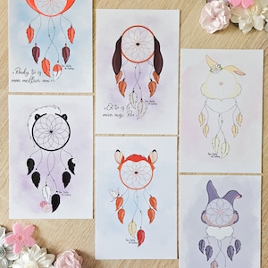 Cartes attrape-rêves inspirées de différents films d'animation