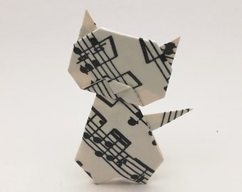 Origami-Spindel Katze Papier Musik