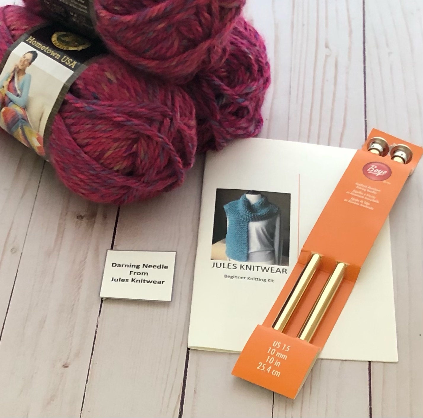 Learn to Knit, School Knitting Kit, Children Discover Knitting, Knitting  Kit, DIY Scarf for Children, Knitting Tutorial, Incl. Instructions 