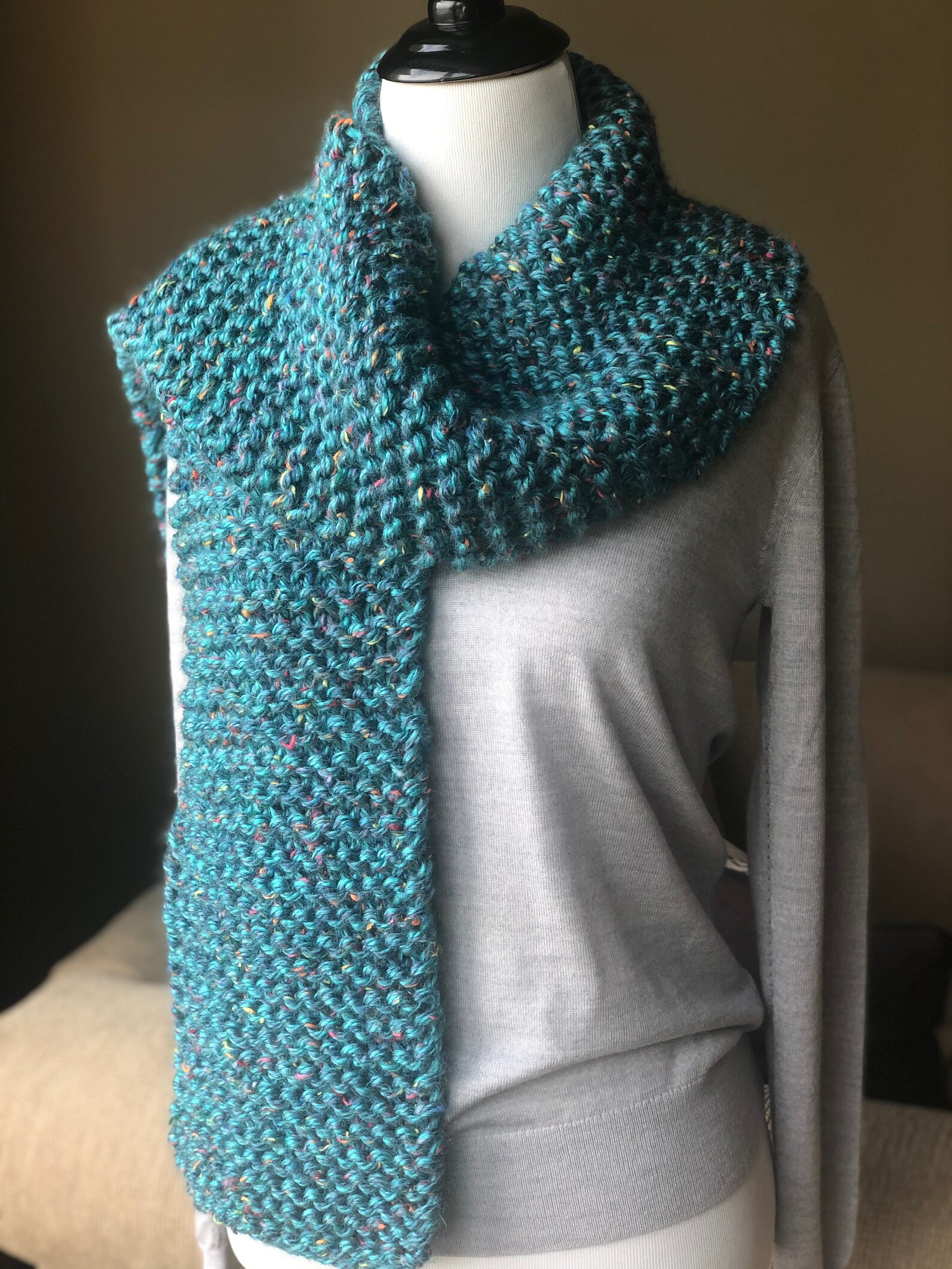 Durham Wood Hometown Yarn. Beginner Knitting Kit. Scarf Etsy