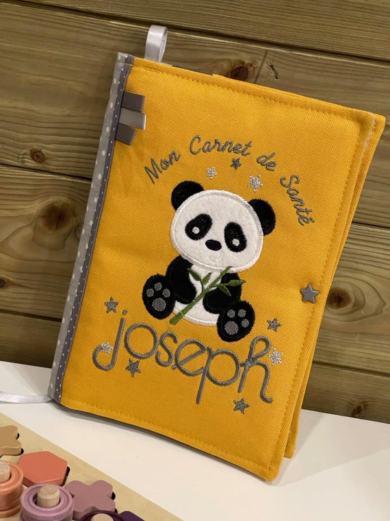 Protège carnet de santé personnalisable Panda Bamboo