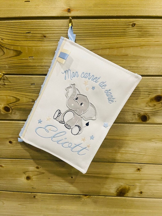 Protège carnet de santé personnalisable avec prénom modèle koala - rose et  gris pour fille