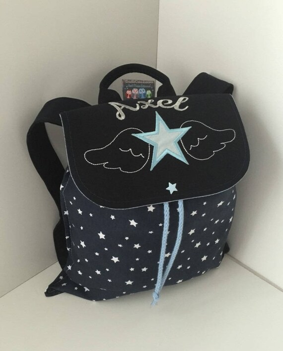 prénom Etsy à motif personnalisée avec enfant et broderie dos sac xzawqCdYY
