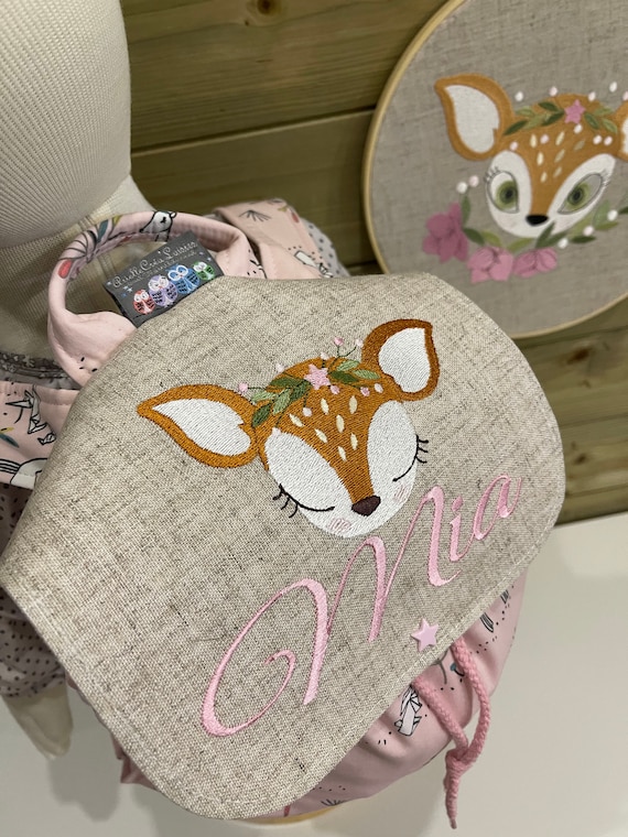 Sac dos enfant personnalis biche pr nom sac Maternelle sac