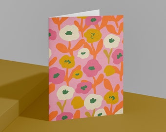 Pack of Note Cards | Bloom Haven Note Card | Post Card | Floral Blank Note Card | Post Card | Blank Card