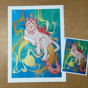 Lionne de cristal- print