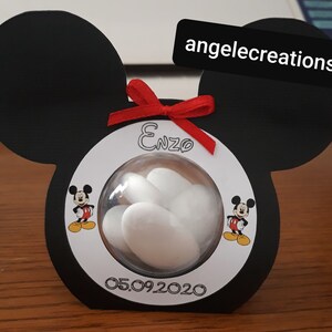 Contenant a dragée boite forme tête de souris Mickey