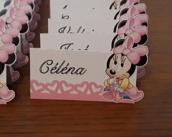 Minnie baby place marker (set of 10)