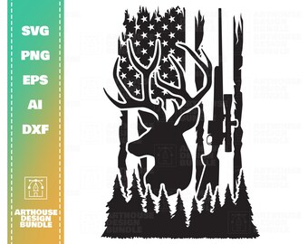Download Deer Flag Svg Etsy