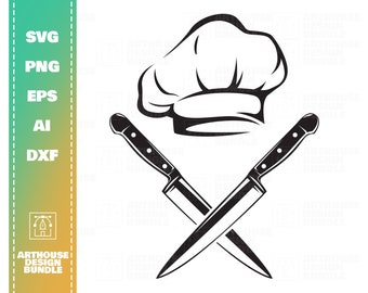 Cook Knife Svg Etsy