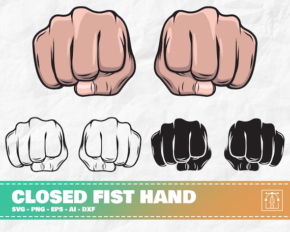 Closed Fist Hand Closed Fist Svg Hand Svg Closed Fist - Etsy