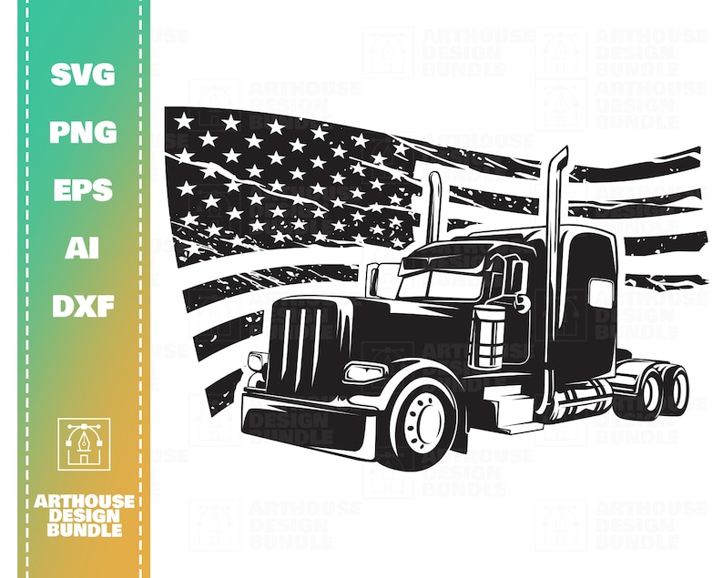 Free Free 181 Silhouette Semi Truck Svg Free SVG PNG EPS DXF File