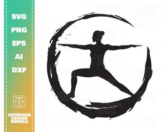 Silhueta de ioga SVG, Yoga Pose svg, Yoga Pose Cricut, Logotipo de Yoga svg, Logotipo de meditação svg, Logotipo de bem-estar svg, Logotipo de saúde svg, Yoga Clipart svg