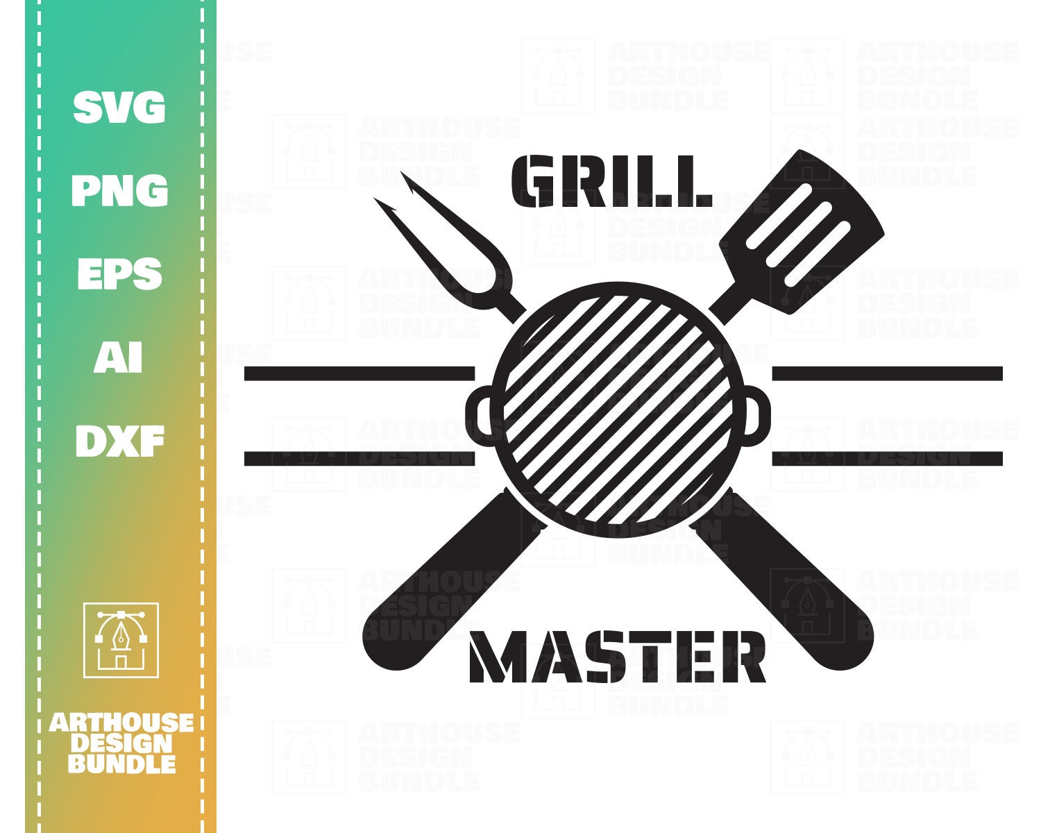 Grill Master SVG And PNG Files Clipart Grill Master Print