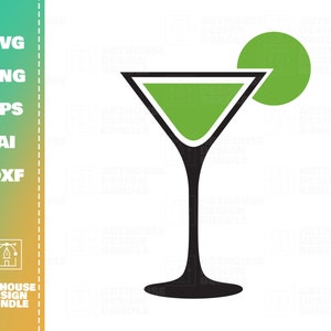 Margarita Glass SVG, Margarita Clipart, Margarita Silhouette, Alcohol Drink svg, Margarita Cricut, Margarita vector, Cocktail Drink svg
