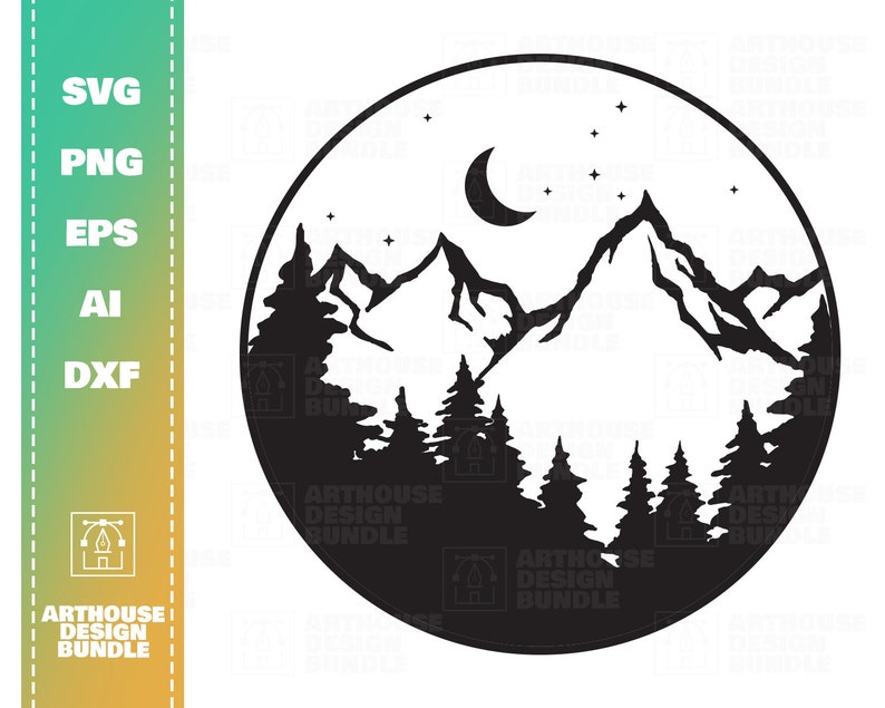 Free 128 Mountain Camping Svg SVG PNG EPS DXF File