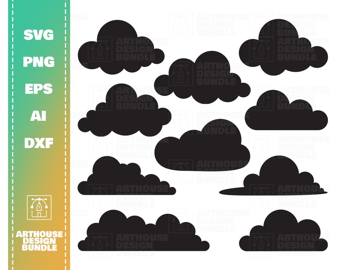 Cloud Clipart, Cloud SVG, Baby Pattern Svg, Baby Sticker, Children