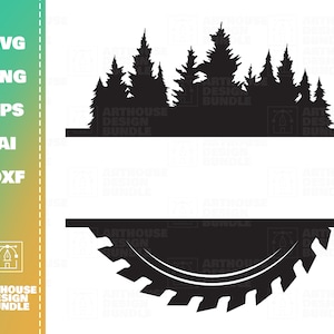 Wood Saw Blade SVG, Saw Blade Monogram, Saw SVG Clipart, Woodworking svg, Carpentry svg, Logging svg, Logger svg, Lumberjack svg, Monogram