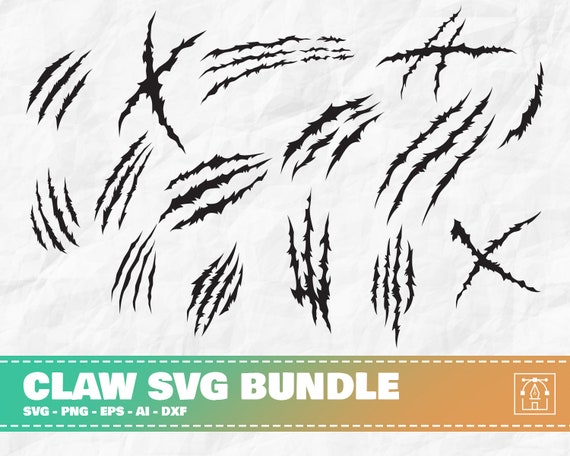Claw SVG Bundle, Scratch Mark svg, Claw Mark svg, Scratches svg, Dinosaur Claw svg, Tiger Claw, Ripped svg, Wild Animal Claw, Wolverine Claw