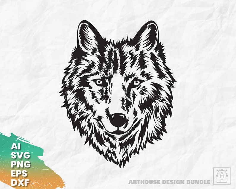 Wolf Head SVG Wolf Svg Wolf Design Svg Wolf Forest Svg - Etsy