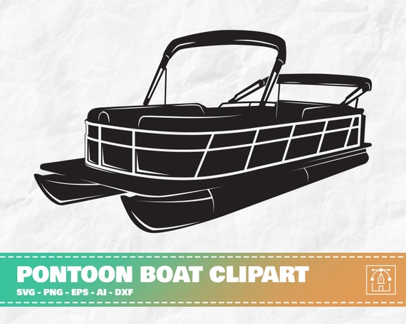 Pontoon Boat Clipart Pontoon Boat SVG Pontoon Boat Cut File - Etsy