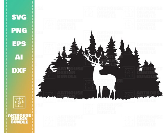 Download Deer Silhouette Svg Forest Clipart