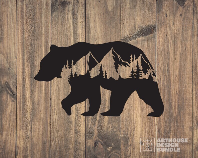 Free Free 261 Mountain Bear Svg SVG PNG EPS DXF File