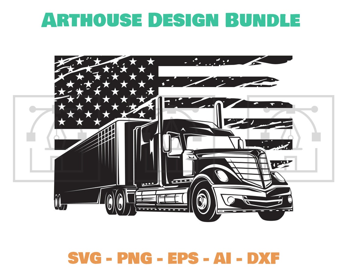 Free Free American Flag Trucker Svg 739 SVG PNG EPS DXF File