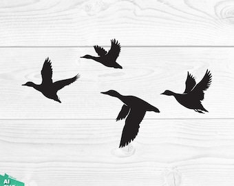 Ducks Clipart SVG, Group of Ducks, Plump of Ducks, Ducks Clipart, Ducks Cricut, Ducks PNG, Flying Ducks svg, Ducks Logo svg, Hunting svg
