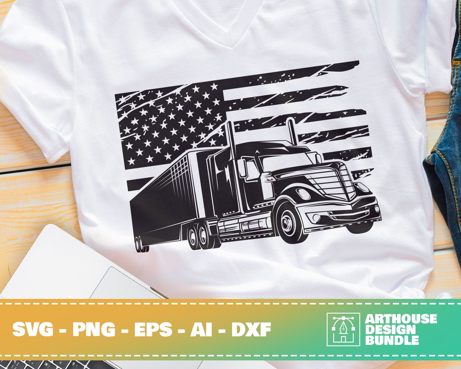 Free Free American Flag Trucker Svg 125 SVG PNG EPS DXF File