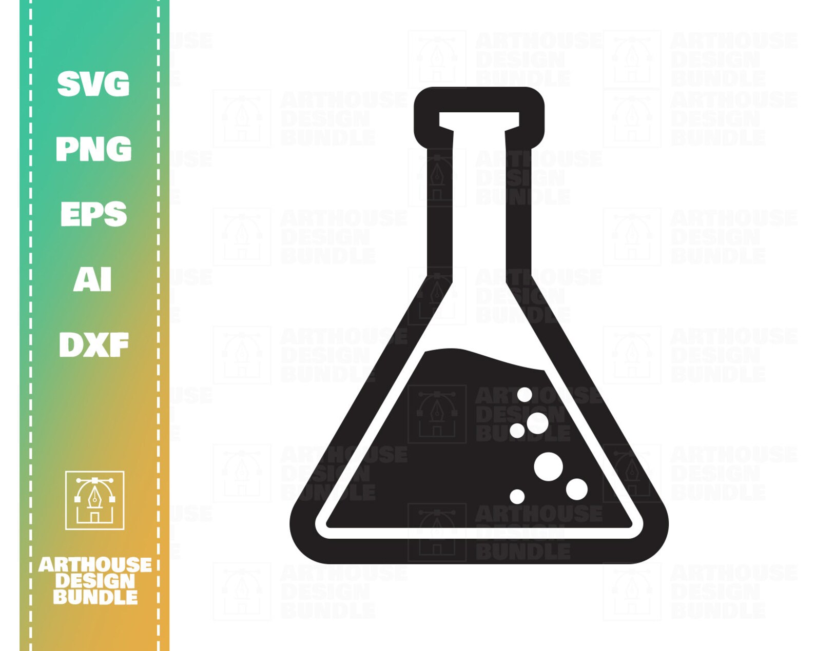 Erlenmeyer Flask SVG Erlenmeyer Flask PNG Titration Flask Etsy