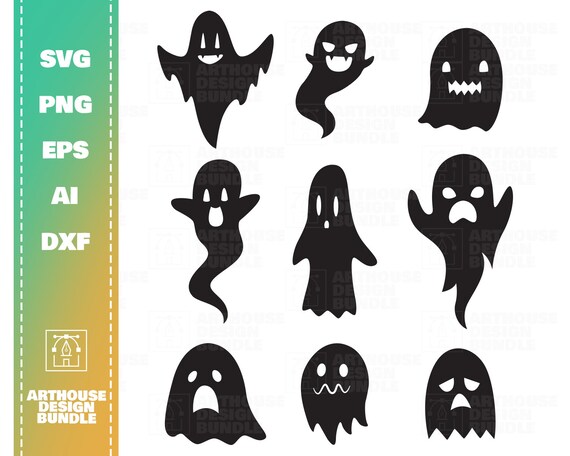 Download Cute Ghost Clipart Halloween Svg Bundle