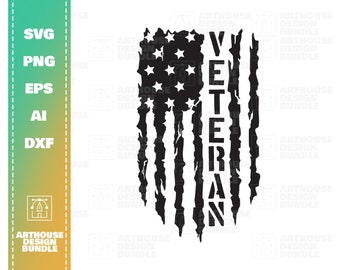 USA Distressed Flag Veteran, Veteran Flag svg, USA Flag svg, Distressed Flag svg, Distressed USA Flag, American Flag Clipart, Flag Cut File