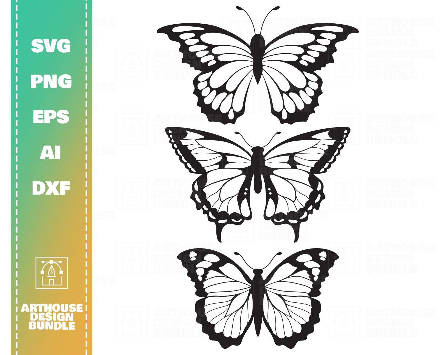 Butterfly Pattern SVG Butterfly Silhouette Butterfly Clipart | Etsy
