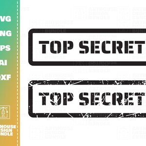 Top Secret Svg Spy Svg Investigator Clipart Office Cut File Etsy
