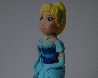 Fondant cake topper Cinderella princess