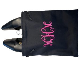 Sac à chaussures de voyage personnalisé : rangement pour chaussures à monogramme, cadeau brodé sac à chaussures de voyage pour chaussures de ville sac de transport pour sac à chaussures de voyage