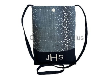 Sac à bandoulière à monogramme : petit sac à main pour professeur avec poche Sac à main de 20 cm de large pour femme Sac à bandoulière personnalisé pour femme active