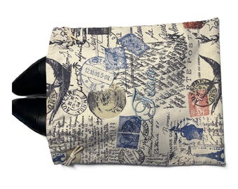 Sac à chaussures de voyage personnalisé : rangement pour chaussures à monogramme, cadeau brodé sac à chaussures de voyage pour chaussures de ville sac de transport pour sac à chaussures de voyage