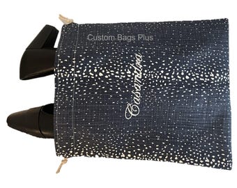 Sac à chaussures de voyage monogrammé : rangement pour chaussures brodé