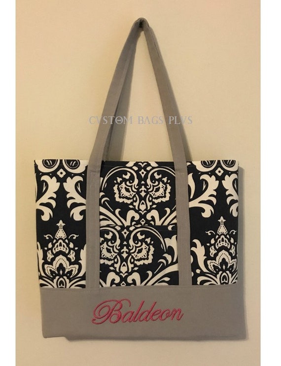large beach bag with pockets