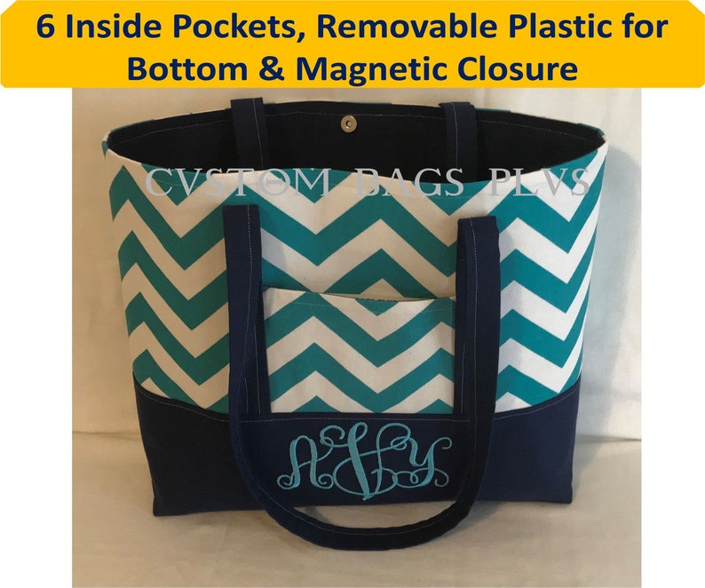 Large Beach Bag Or Large Baby Bag Has 6 Inside Pockets Tote Bag With Pocket Teacher Tote Bag Pocket Teacher Bag Pocket Large Tote Bag Pocket