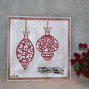CARTE VEUX NOEL red and gold