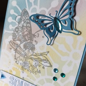 Carte de vœux  Papillon Souvenir