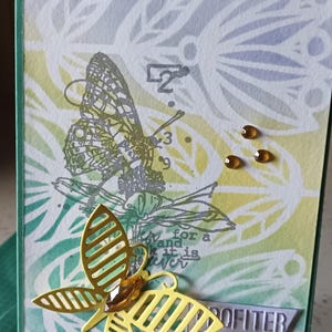 Carte de vœux  Papillon Profiter ensemble