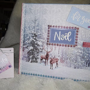 CALENDRIER DE L'AVENT Perpétuel 25 pochettes amovibles = carte de noel