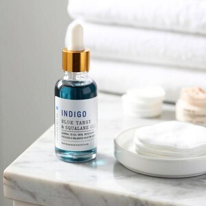 Blue Tansy Squalane Face Serum: Natural Oil for Glowing Skin (1 oz) image 4