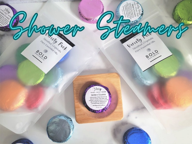 Variety Pack Shower Steamers 6 Pack Handmade Shower Fizzies Essential