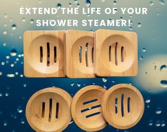 Bamboo Shower Steamer Tray | Shower Steamer Holder | Eco-Friendly | Last Longer | Gift Idea | Shower Steamers